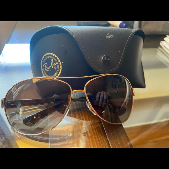 Curved Rayban Aviators gold - Picture 2 of 6